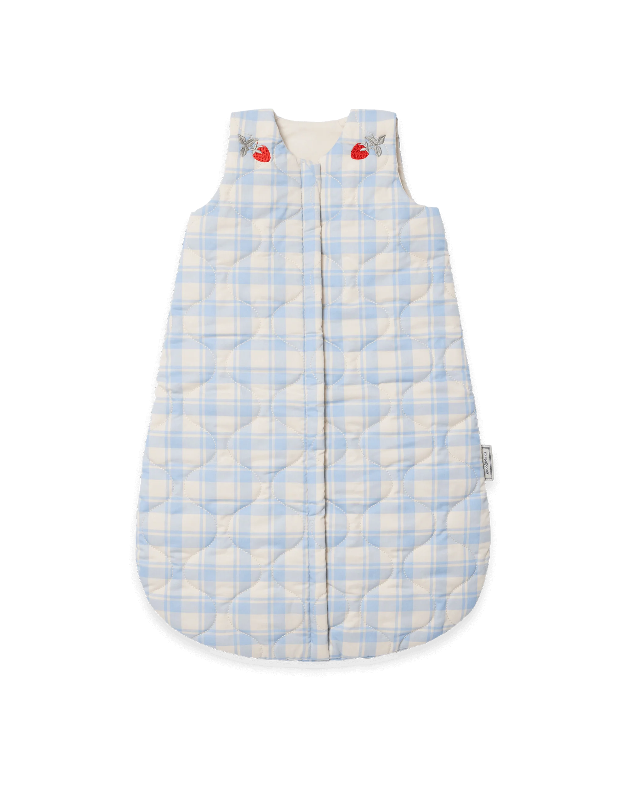 GEWATTEERDE SLAAPZAK - PLAID SKY BLUE