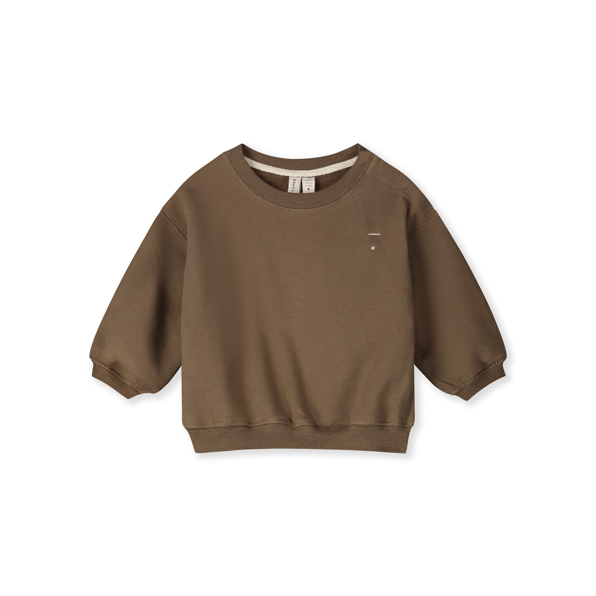 BABY DROPPED SHOULDER SWEATER - WOODY
