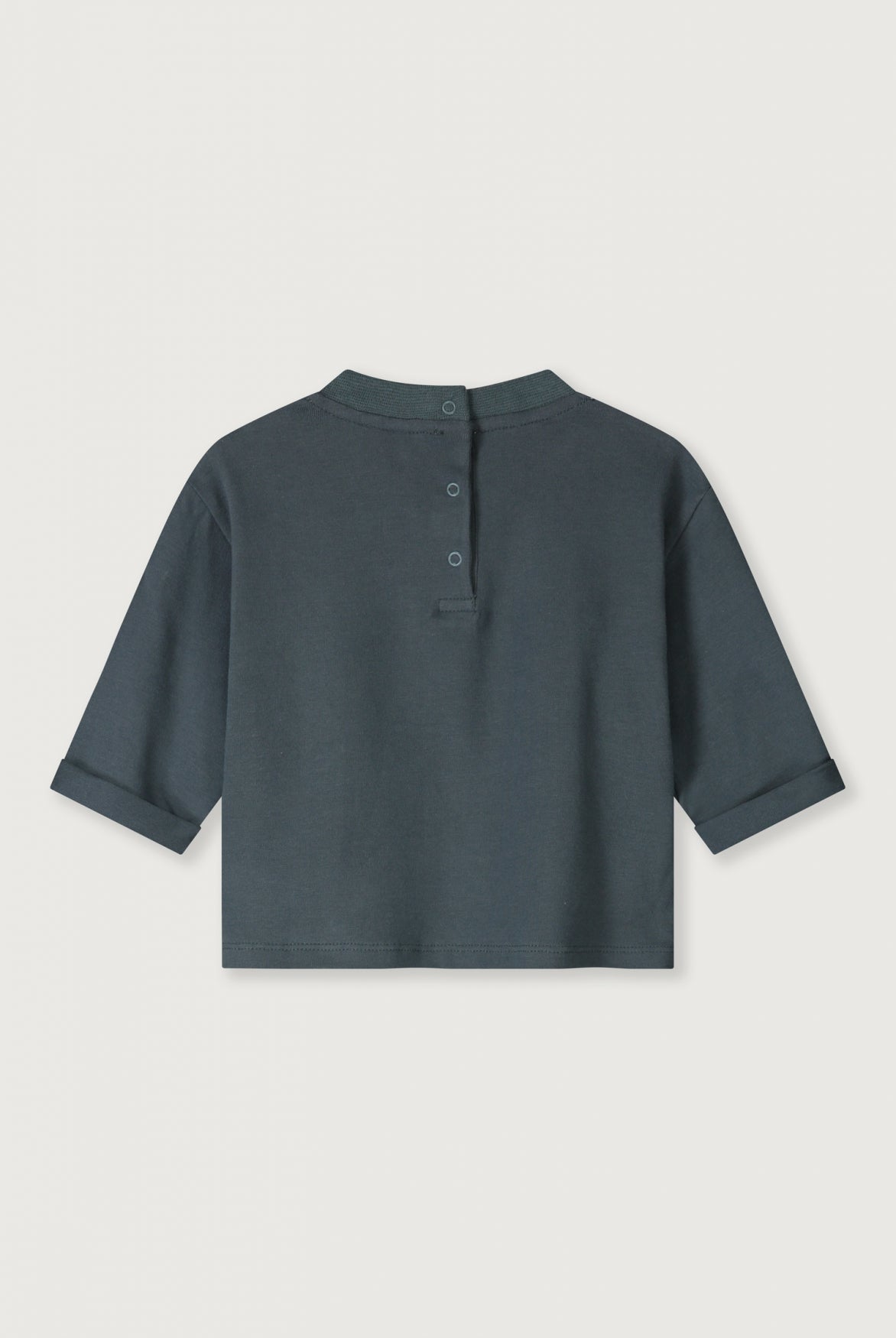 BABY L/S POCKET TSHIRT - BLUE GREY