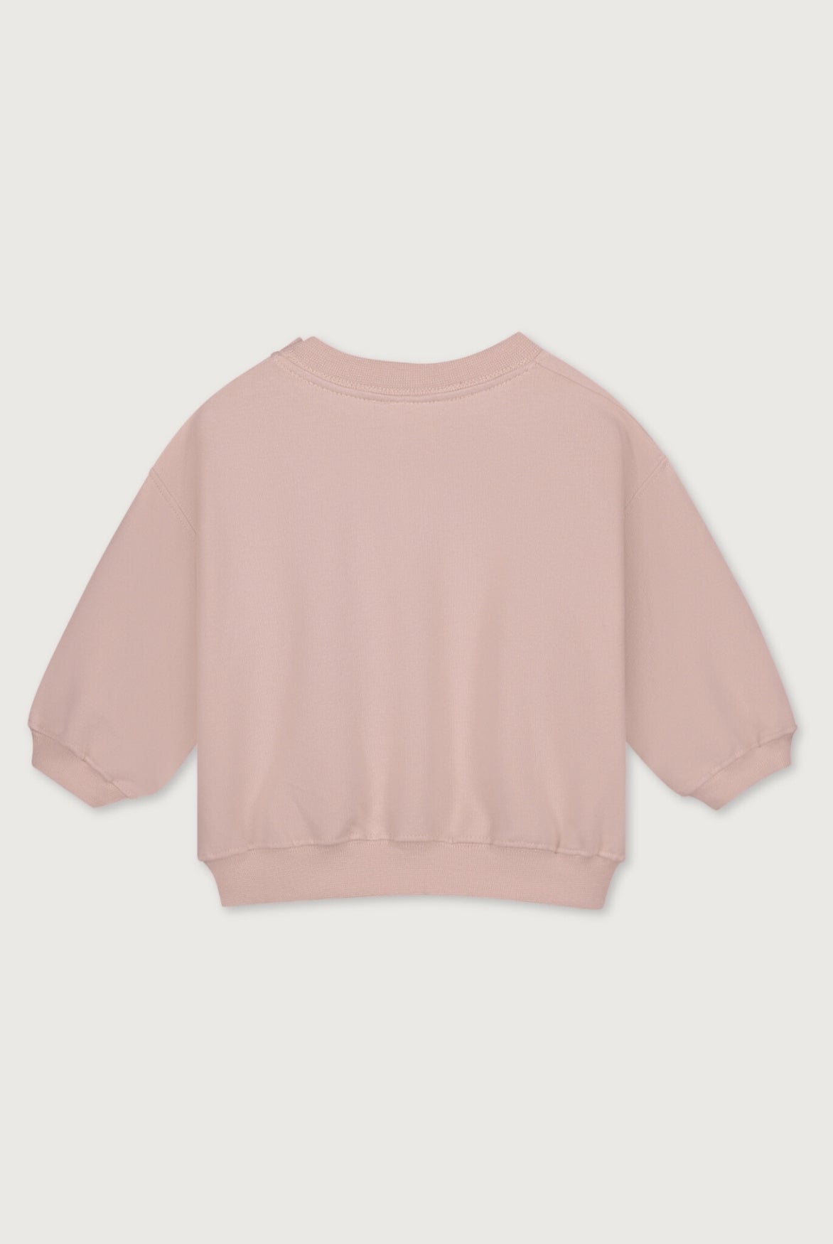BABY DROPPED SHOULDER SWEATER - FADED PINK