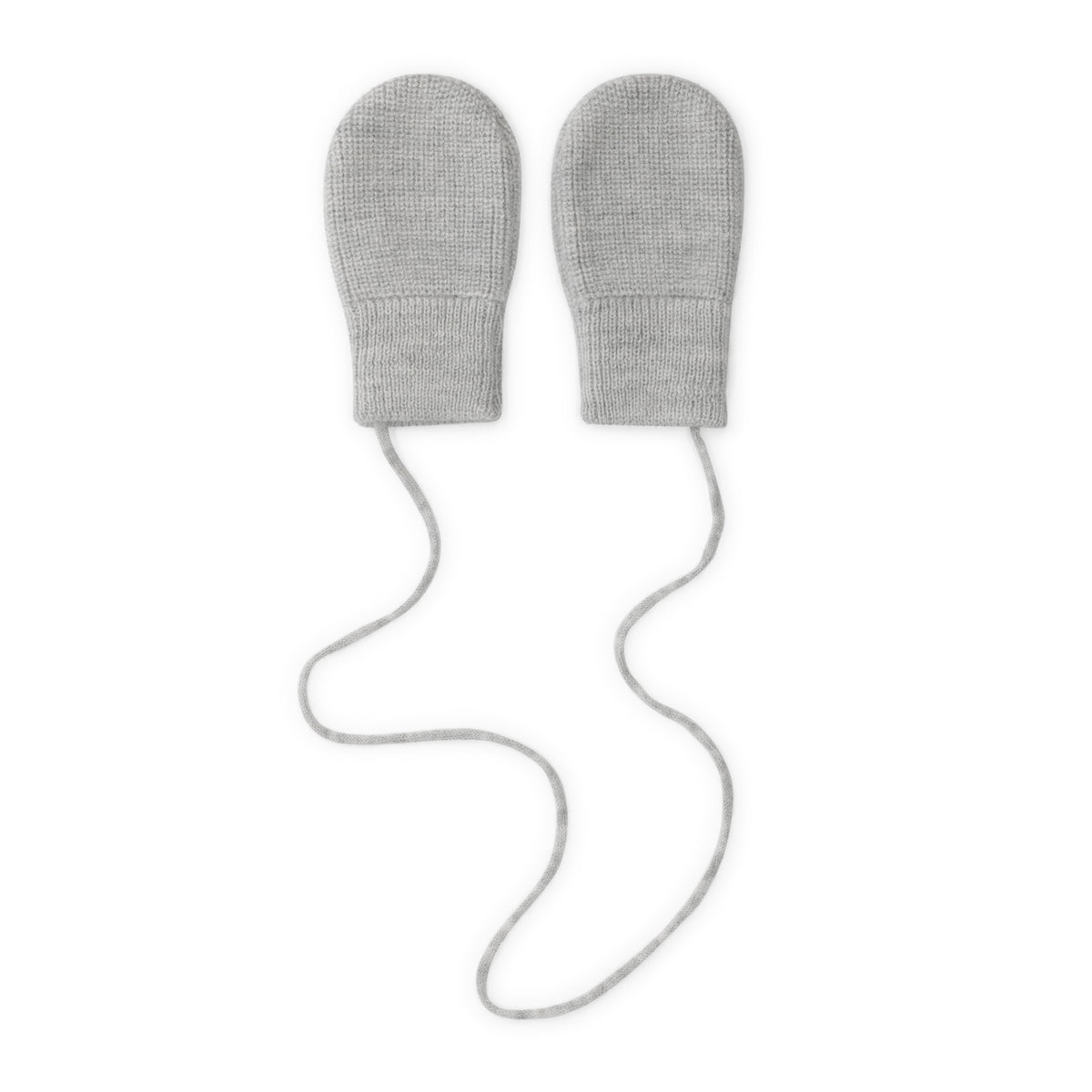 KNITTED WANTJES - GREY MELANGE