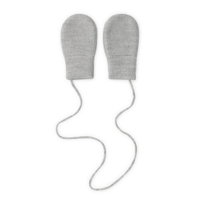 KNITTED WANTJES - GREY MELANGE