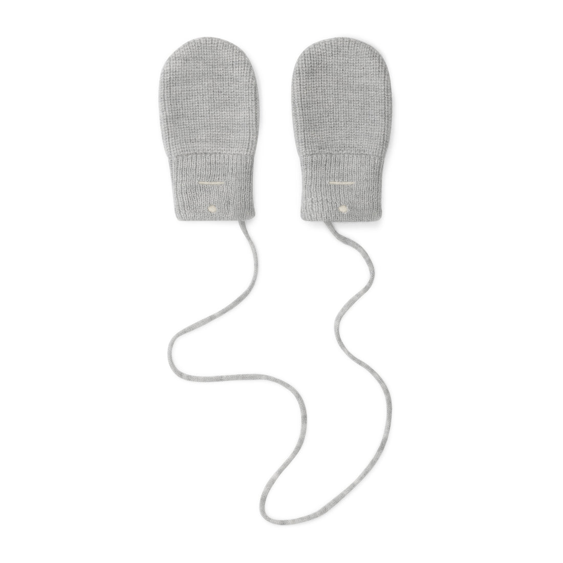 KNITTED WANTJES - GREY MELANGE