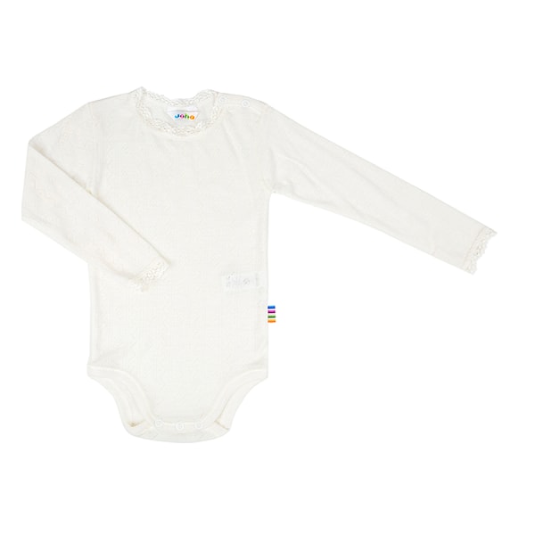 ROMPER WOL/ZIJDE AJOUR - WIT