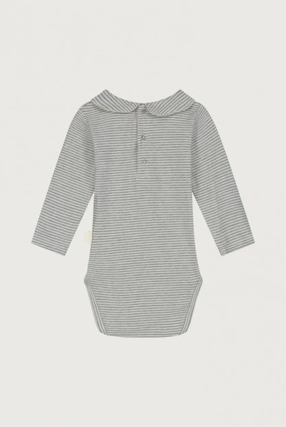 ROMPER MET KRAAG - GREY MELANGE/CREAM