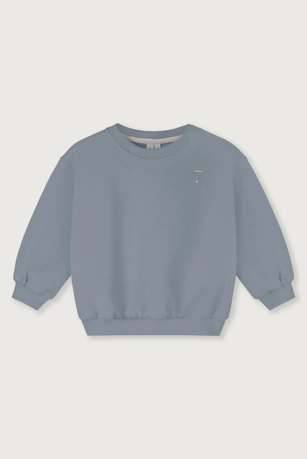BABY DROPPED SHOULDER SWEATER - STONE GRAY