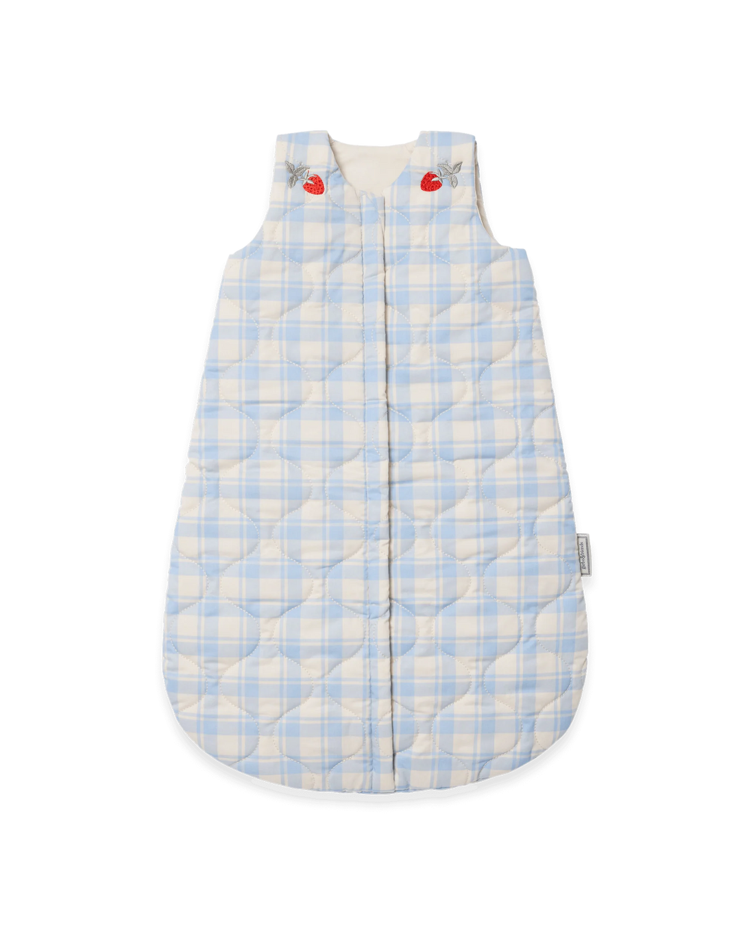 GEWATTEERDE SLAAPZAK - PLAID SKY BLUE