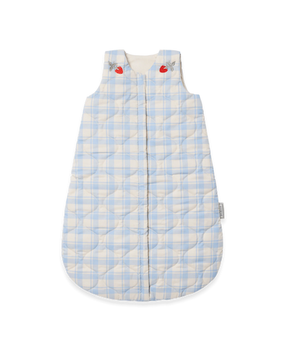 GEWATTEERDE SLAAPZAK - PLAID SKY BLUE
