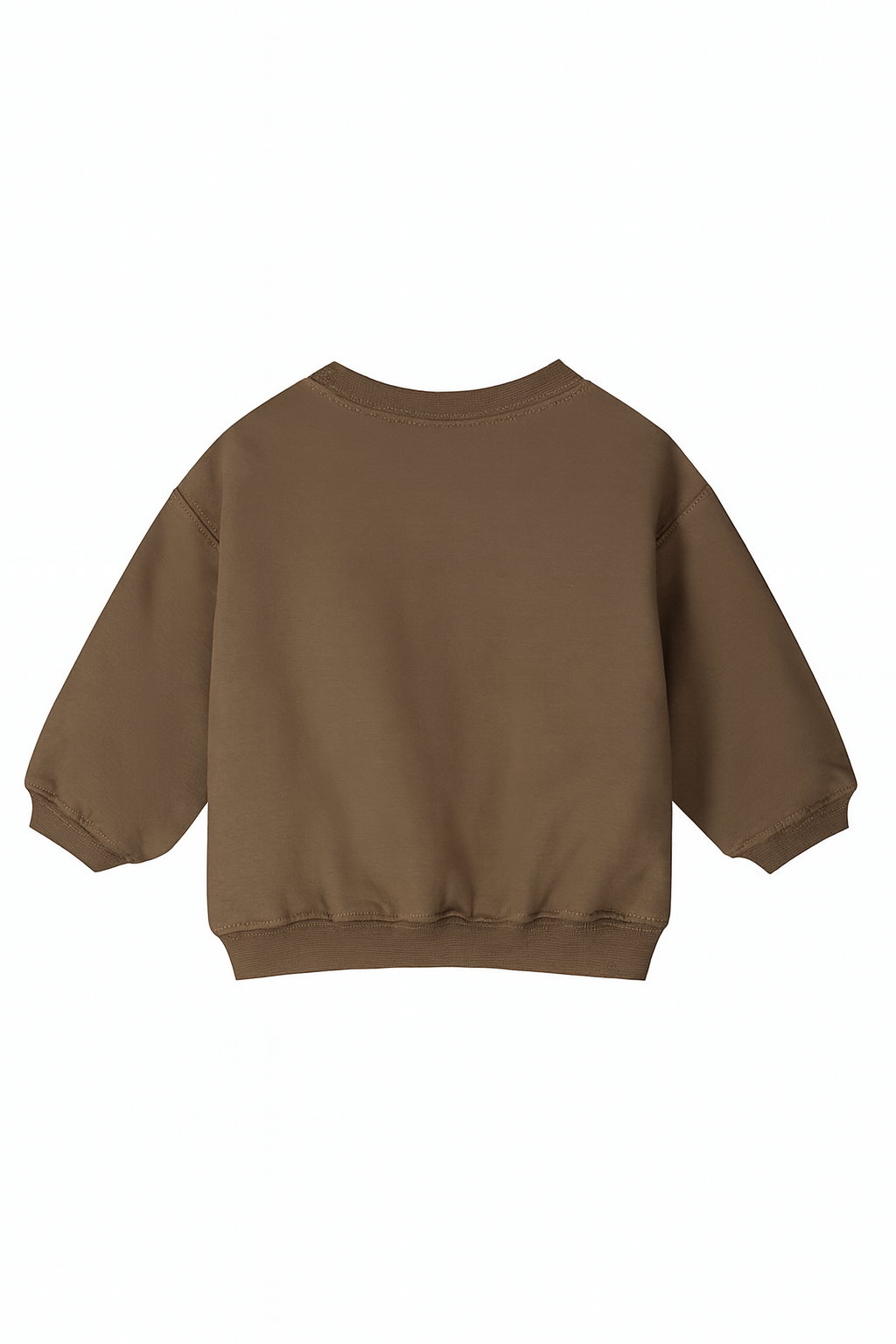 BABY DROPPED SHOULDER SWEATER - WOODY