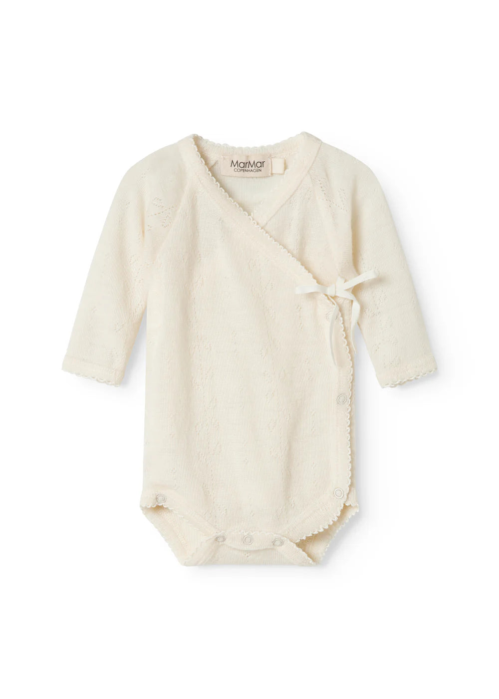 BELITA ROMPER WOOL POINTELLE - NATURAL