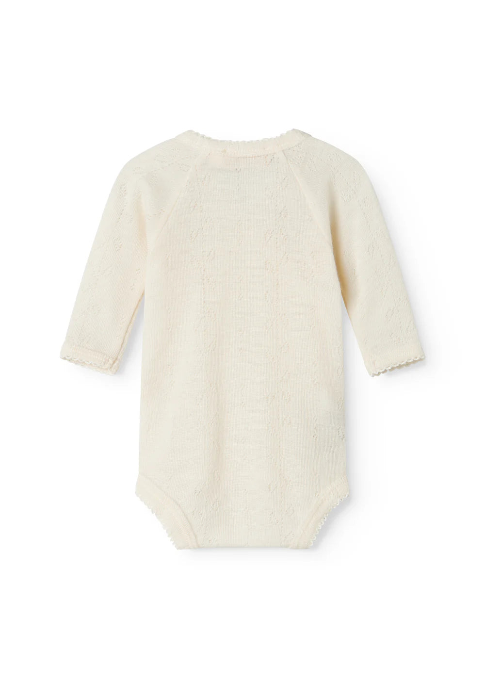 BELITA ROMPER WOOL POINTELLE - NATURAL