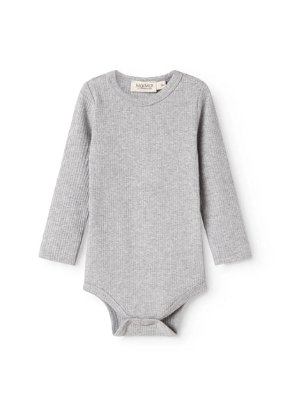 PLAIN ROMPER MODAL - LIGHT GREY MELANGE