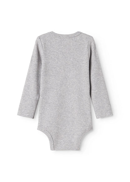 PLAIN ROMPER MODAL - LIGHT GREY MELANGE