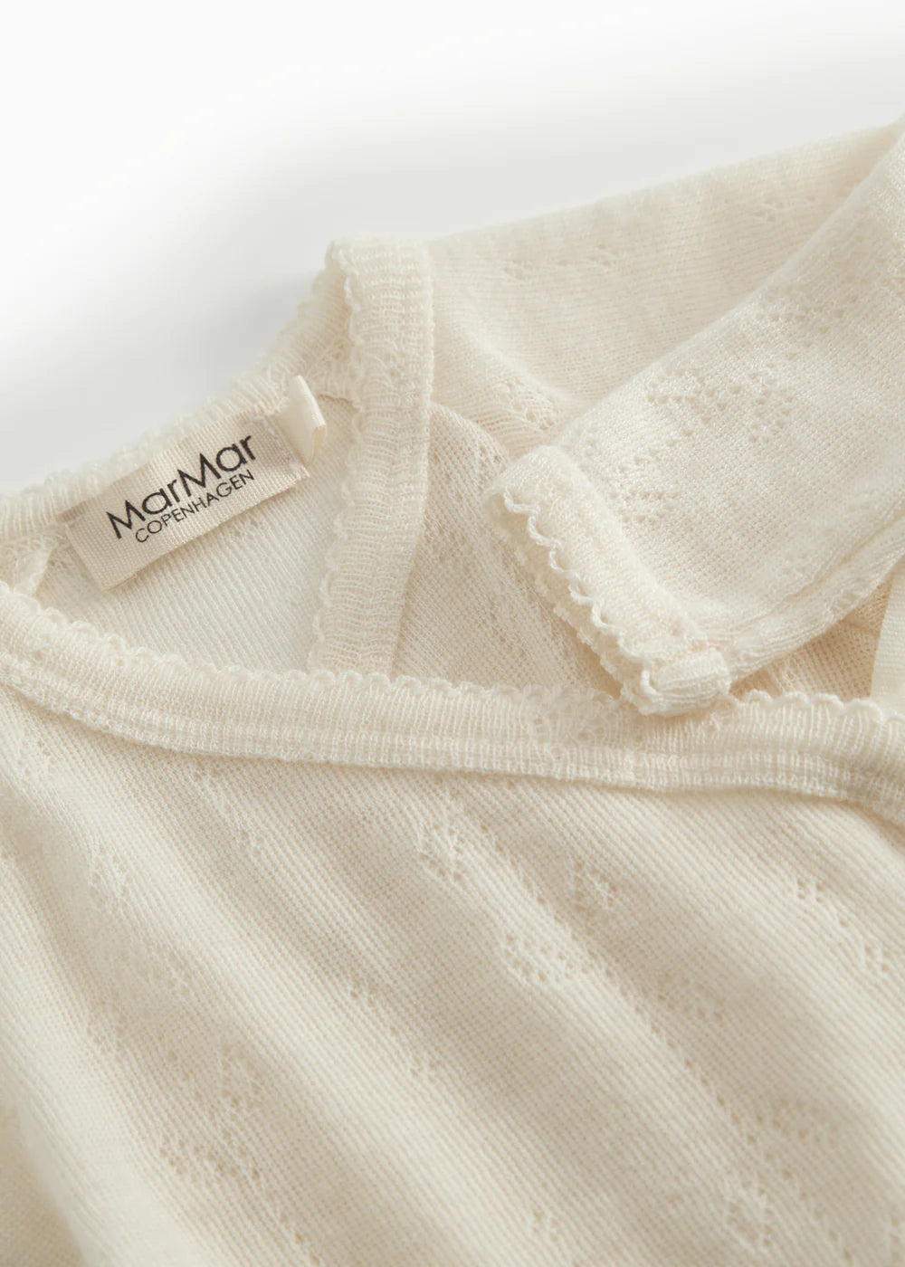 BELITA ROMPER WOOL POINTELLE - NATURAL