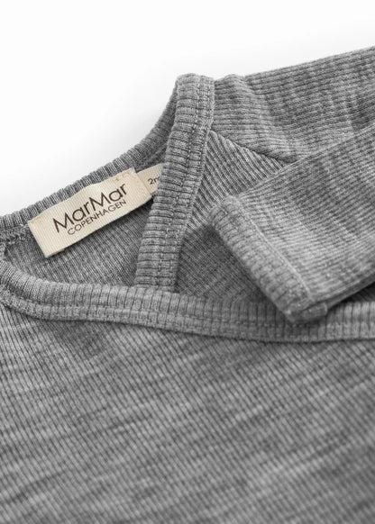 RULA WOOL RIB PAKJE - GREY MELANGE