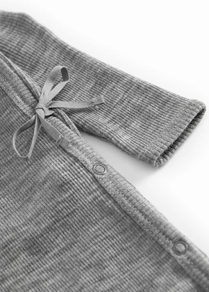 RULA WOOL RIB PAKJE - GREY MELANGE