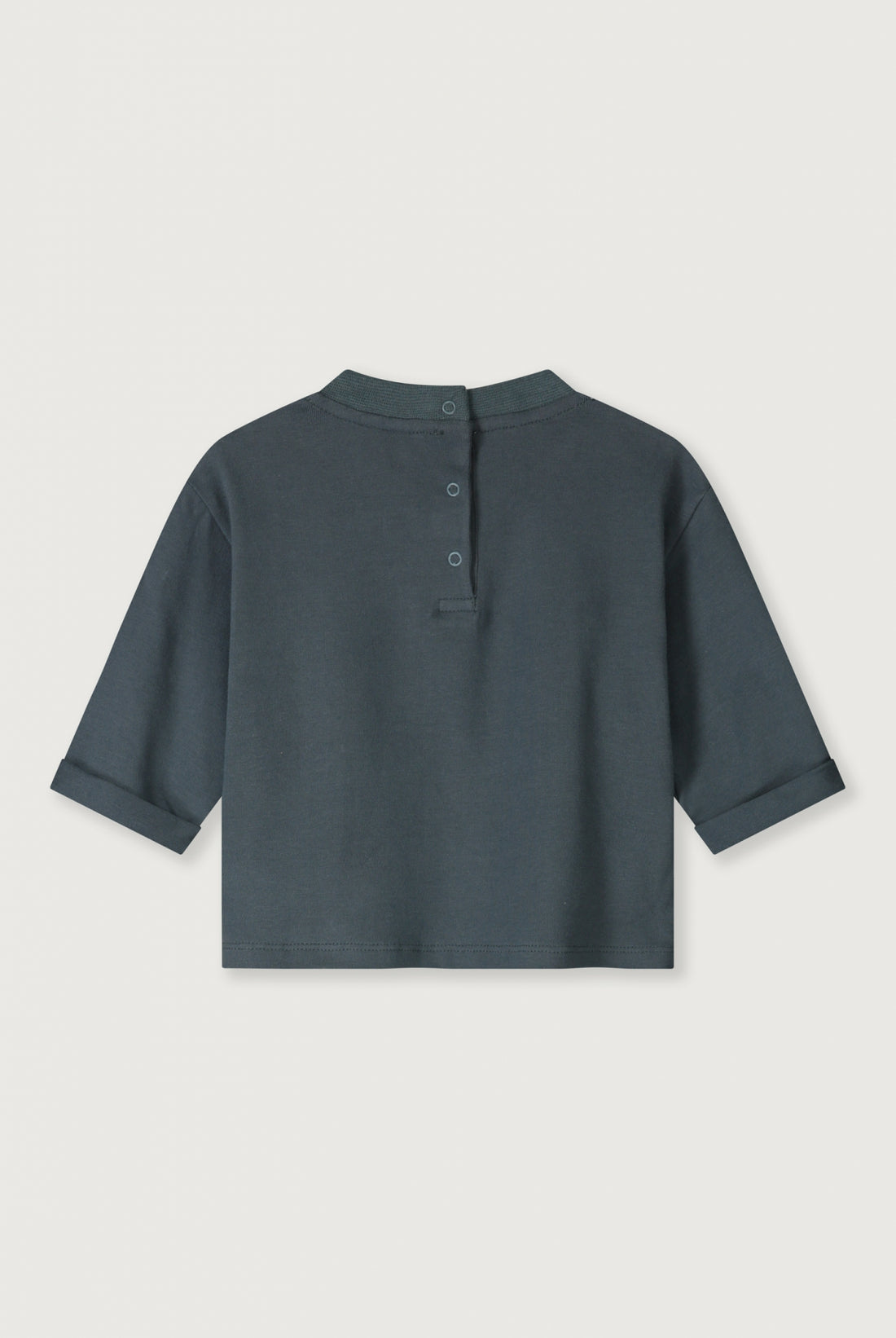 BABY L/S POCKET TSHIRT - BLUE GREY