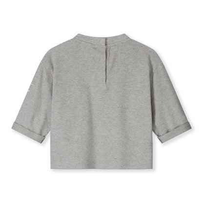 BABY L/S POCKET TSHIRT - GREY MELANGE