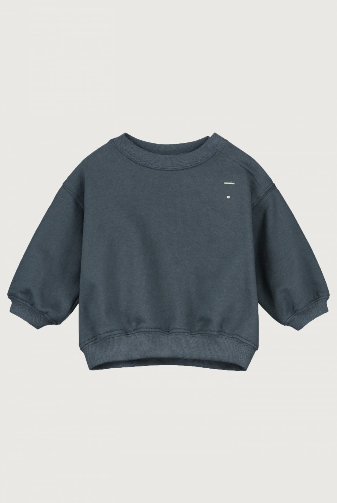 BABY DROPPED SHOULDER SWEATER - BLUE GREY