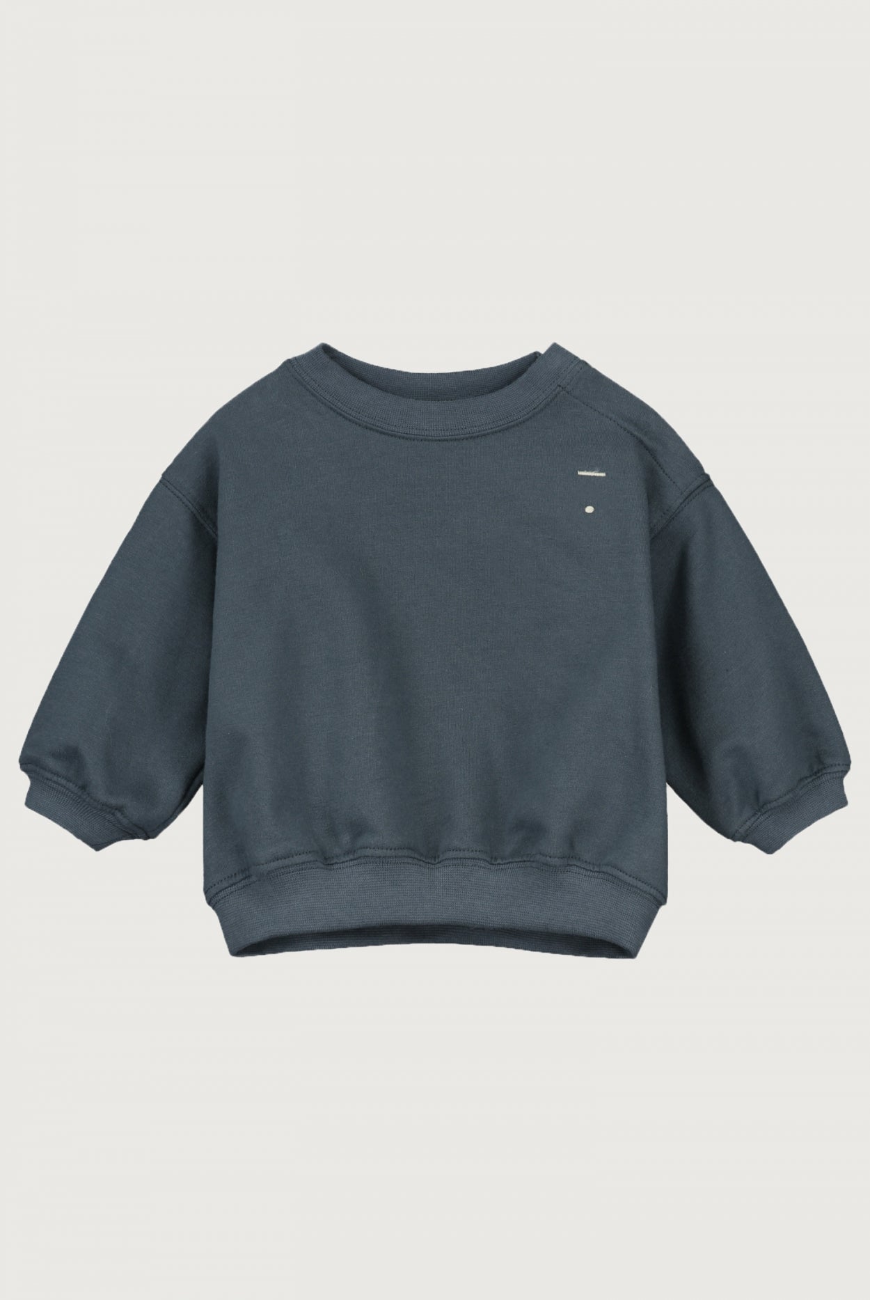 BABY DROPPED SHOULDER SWEATER - BLUE GREY