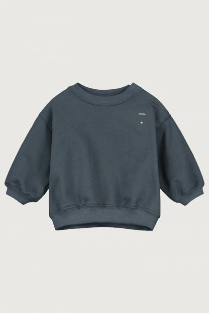 BABY DROPPED SHOULDER SWEATER - BLUE GREY