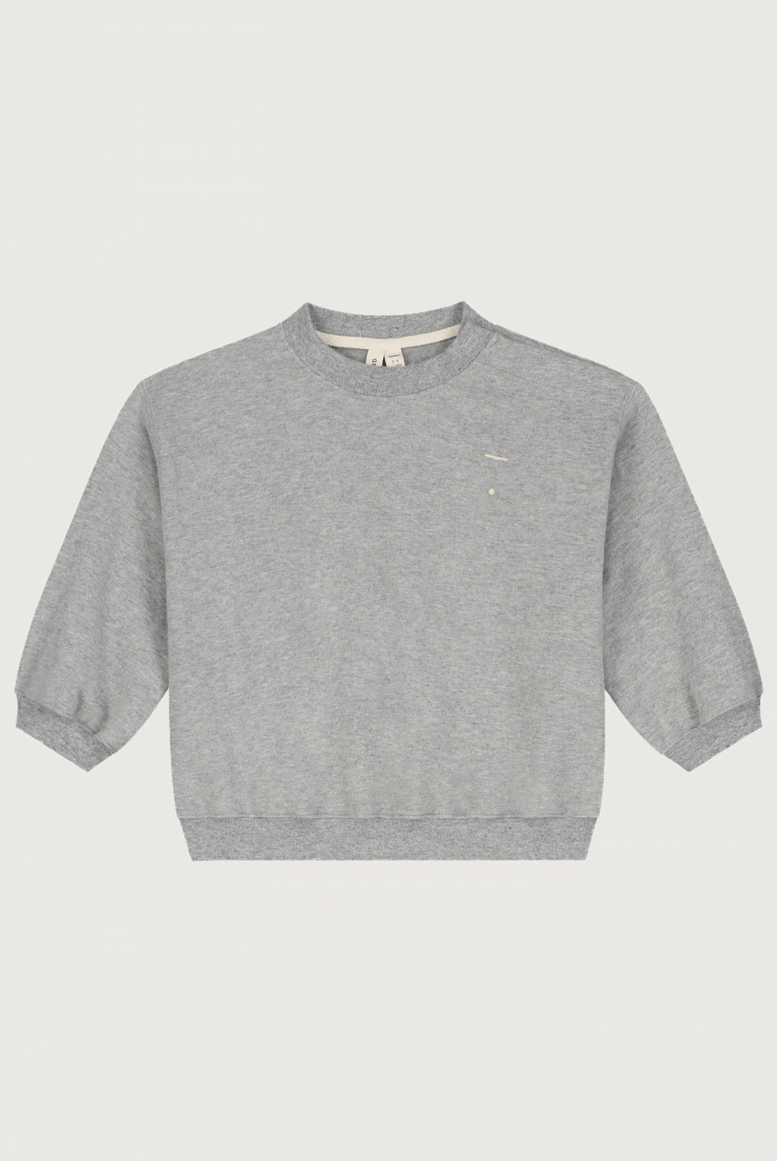 BABY DROPPED SHOULDER SWEATER - GREY MELANGE