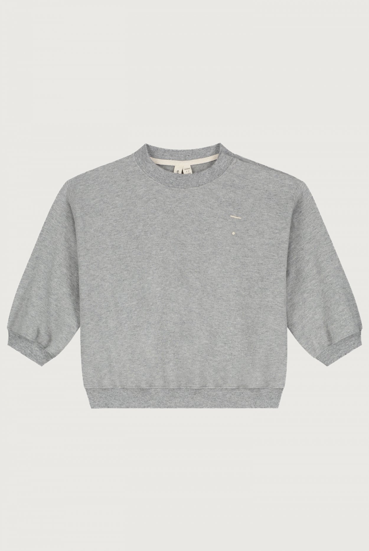 BABY DROPPED SHOULDER SWEATER - GREY MELANGE