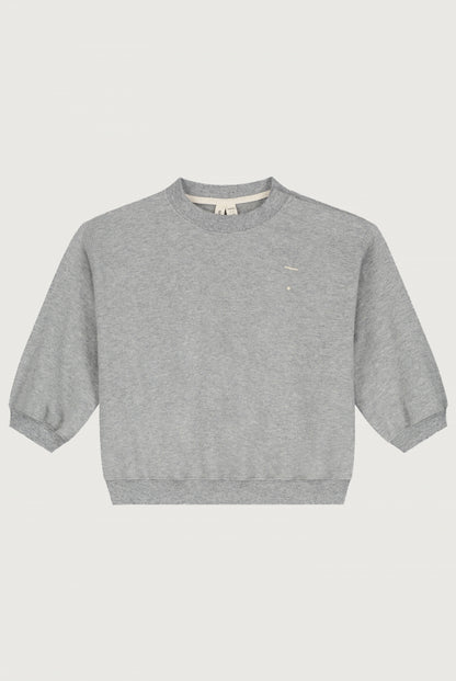 BABY DROPPED SHOULDER SWEATER - GREY MELANGE