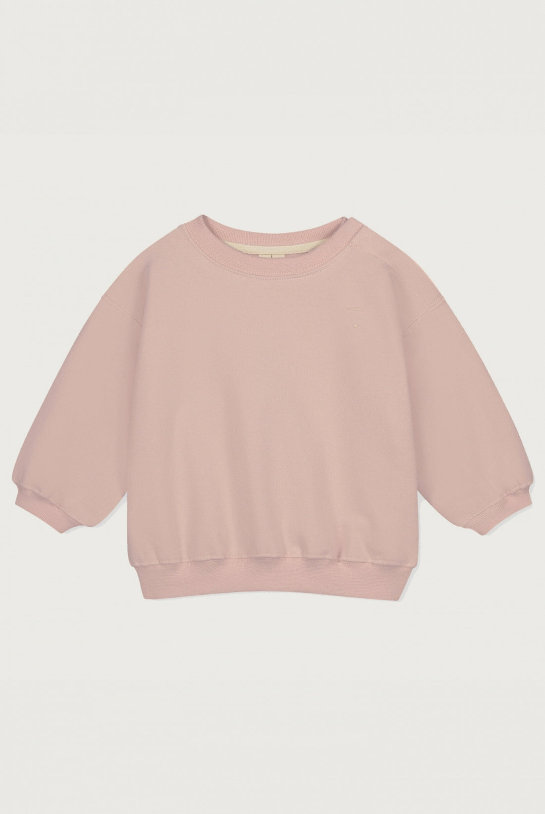 BABY DROPPED SHOULDER SWEATER - FADED PINK