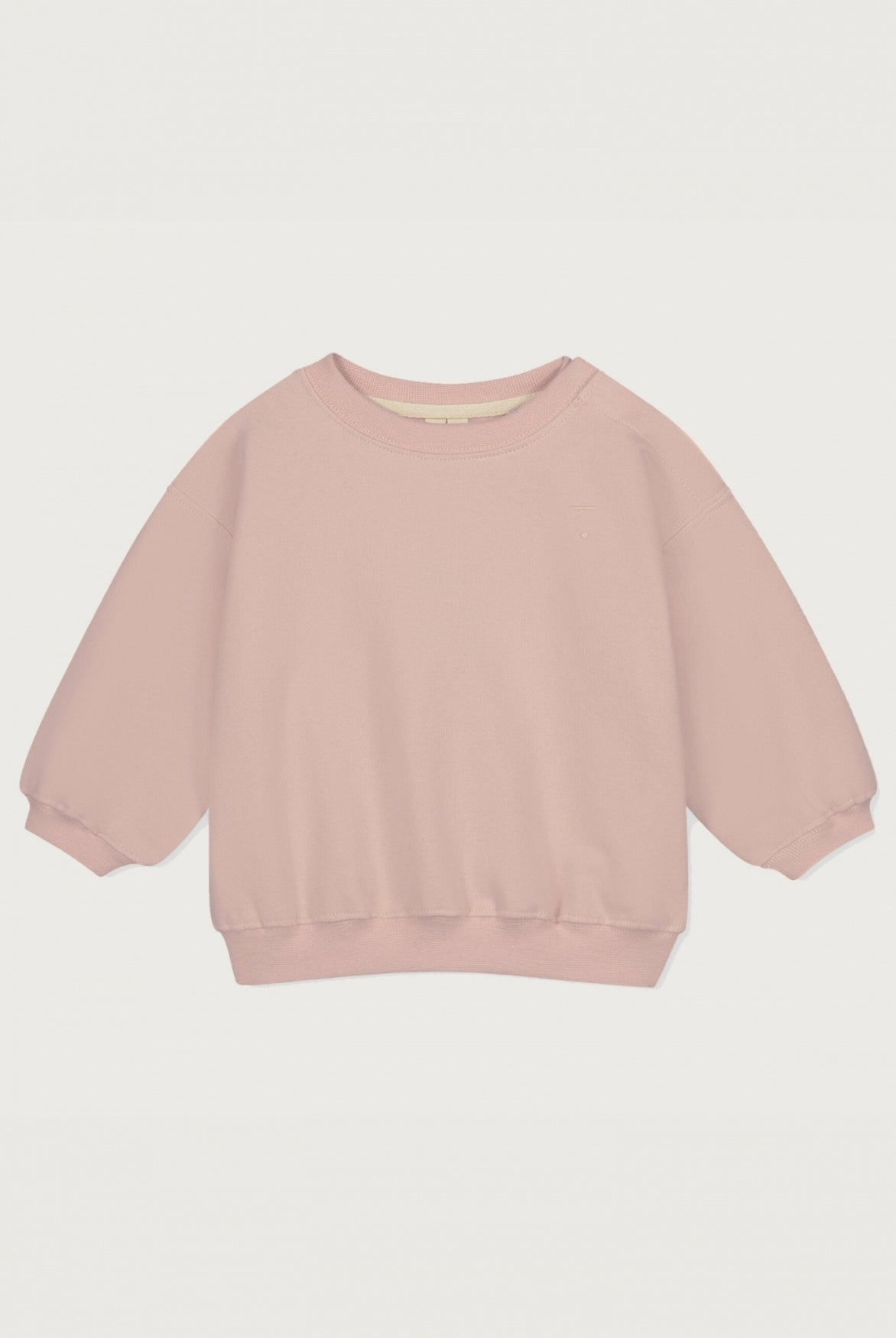 BABY DROPPED SHOULDER SWEATER - FADED PINK