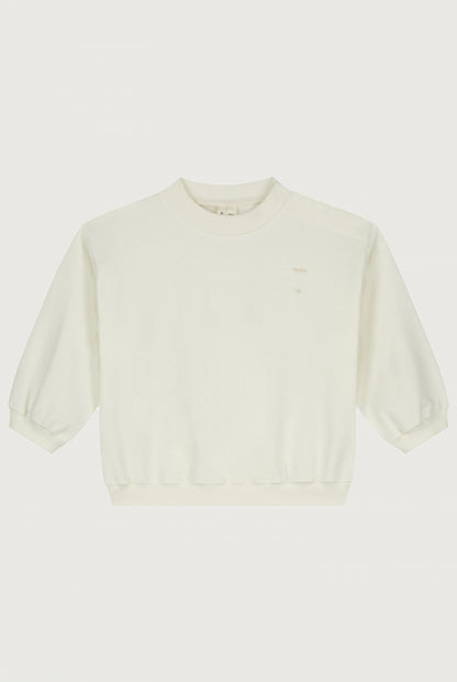 BABY DROPPED SHOULDER SWEATER - CREAM