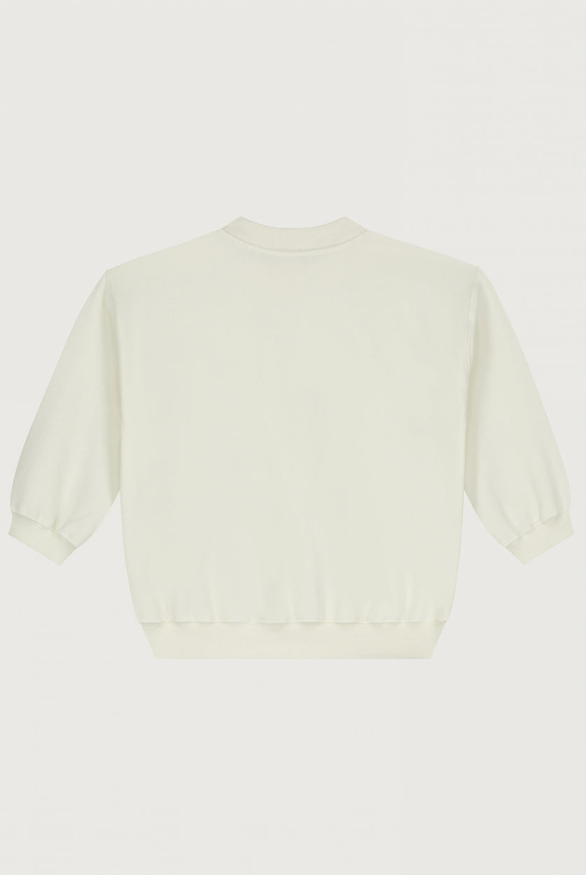 BABY DROPPED SHOULDER SWEATER - CREAM