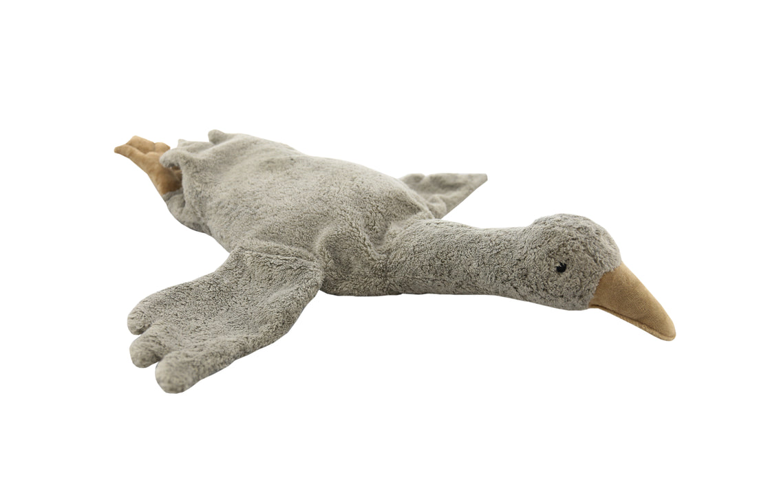 CUDDLY ANIMAL GOOSE SMALL - GREY
